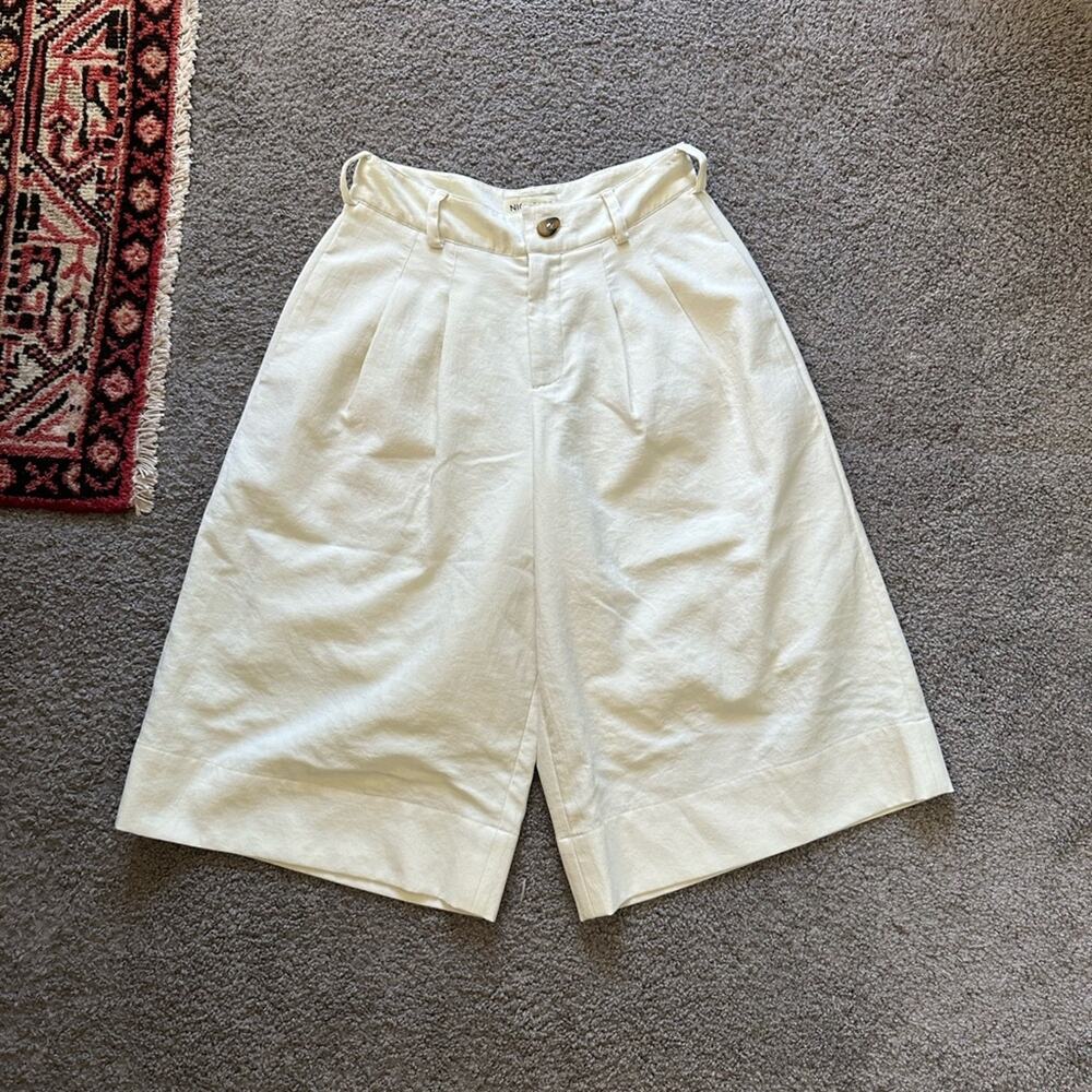 Nicholas Amy Pleated Twill Shorts